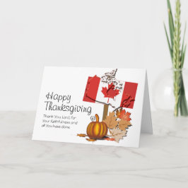 CANADESE THANKSGIVING FEESTDAGEN KAART