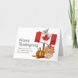 CANADESE THANKSGIVING FEESTDAGEN KAART