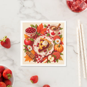 Canadese Thanksgiving Taart Sociaal Servet