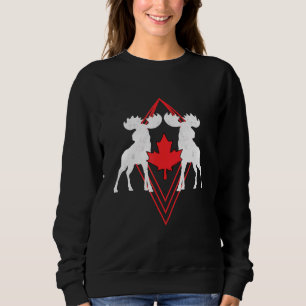 Canadese trotsdag esdoornblad eland trui