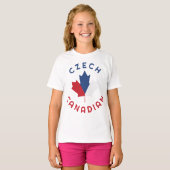 Canadese Tsjechische roots T-shirt (Voorkant volledig)