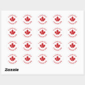 Canadese Turkse roots Ronde Sticker (Vel)