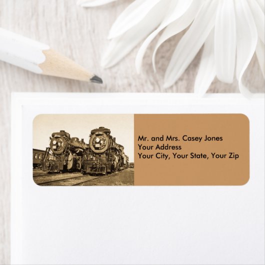 Canadese tweelinglocomotieven -  etiket (Insitu)