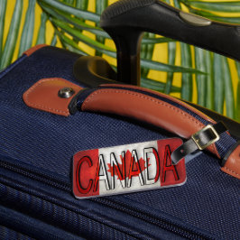 Canadese tweetone-vlag-identificatie bagagelabel