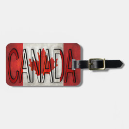 Canadese tweetone-vlag-identificatie bagagelabel