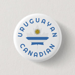 Canadese Uruguayaanse Roots Ronde Button 3,2 Cm
