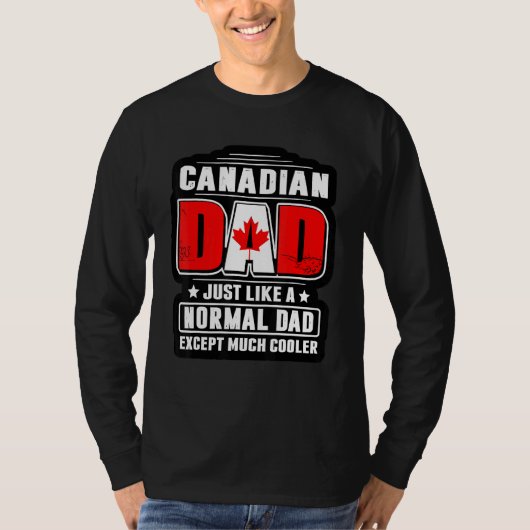 Canadese vader is gewoon een normale vader, behalv t-shirt (Voorkant)