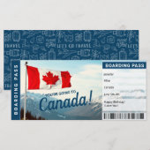 Canadese vakantie cadeau instapkaart ticket (Voorkant / Achterkant)