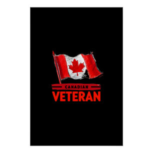 Canadese veteraan Digital Art Design Perfect Poster