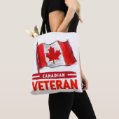 Canadese veteraan Digital Art Design Tote Bag (Dichtbij)