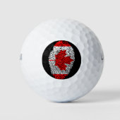 Canadese vingerafdrukvlag golfballen (Voorkant)