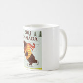 Canadese vintage reisposterprint. koffiemok (Voorkant rechts)