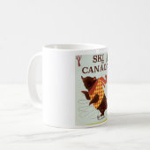 Canadese vintage reisposterprint. koffiemok (Voorkant links)