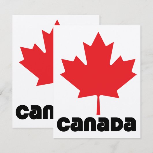 Canadese vlag (Voorkant / Achterkant)