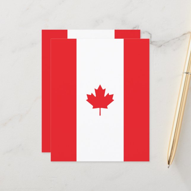 Canadese vlag (Voorkant / Achterkant in situ)