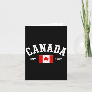 Canadese Vlag 1867 T-shirt Vrouwen Mannen Kinderen Kaart