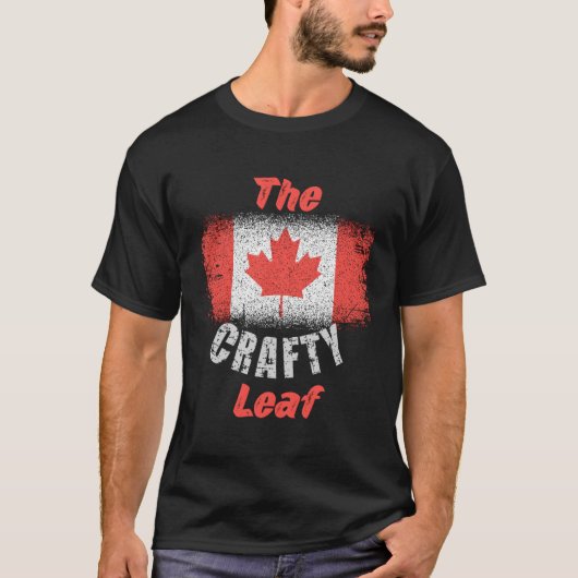 Canadese vlag 1 juli Crafty Maple Leaf Canada T-shirt (Voorkant)