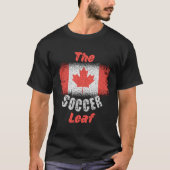 Canadese vlag 1 juli Voetbal Maple Leaf Canada T-shirt (Voorkant)