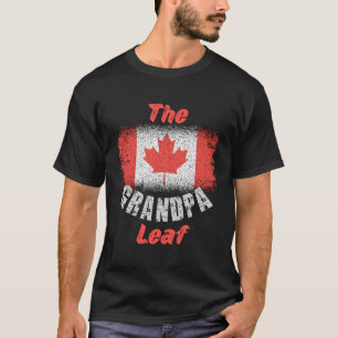 Canadese vlag 1st van juli opa esdoornblad Canada T-shirt