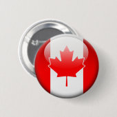 Canadese vlag 2.0 ronde button 5,7 cm (Voorkant /achterkant)