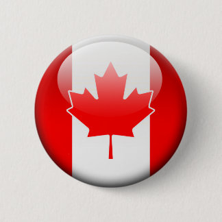 Canadese vlag 2.0 ronde button 5,7 cm