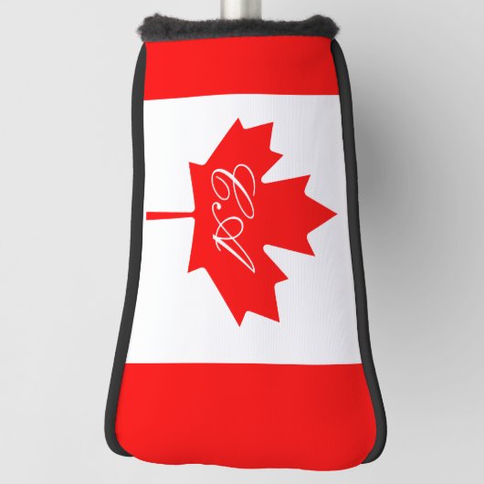 Canadese vlag, aangepast monogram golfputter golfheadcover (Draai 90)
