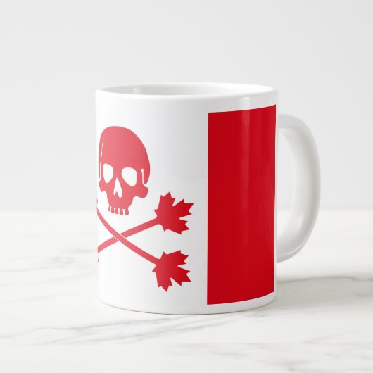 Canadese vlag aangepast voor Rad Techs Grote Koffiekop (Voorkant rechts)