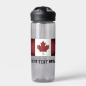 Canadese vlag aangepaste plastic waterfles (Voorkant)