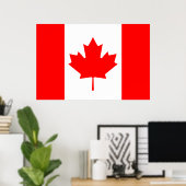 Canadese vlag Afdrukwaarde Poster Papiermatte (Thuiskantoor)