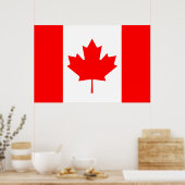 Canadese vlag Afdrukwaarde Poster Papiermatte (Keuken)