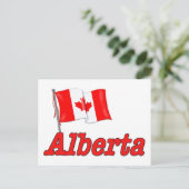 Canadese vlag - Alberta Briefkaart (Staand voorkant)