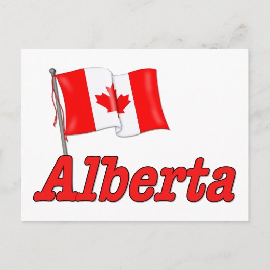 Canadese vlag - Alberta Briefkaart (Voorkant)