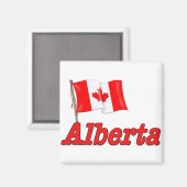 Canadese vlag - Alberta Magneet (Voorkant / Achterkant)