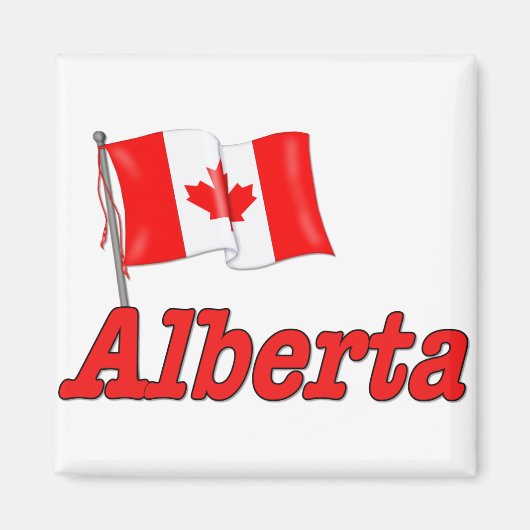 Canadese vlag - Alberta Magneet (Voorkant)