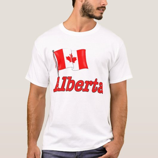 Canadese vlag - Alberta T-shirt (Voorkant)