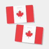 Canadese vlag badge (Voor- en achterkant)