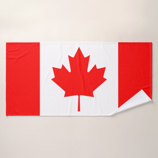 Canadese vlag badhanddoek (Badhanddoek)