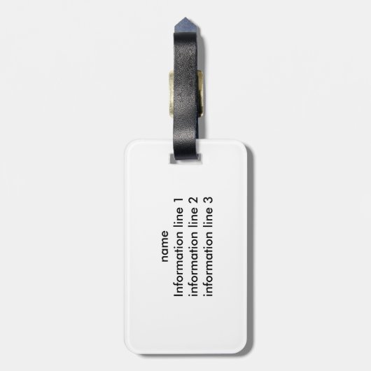 Canadese vlag - bagagelabel (Achterkant verticaal)