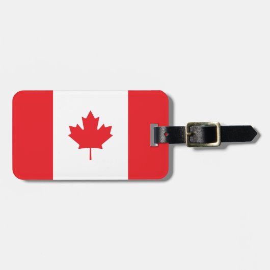 Canadese vlag bagagelabel (Voorkant horizontaal)