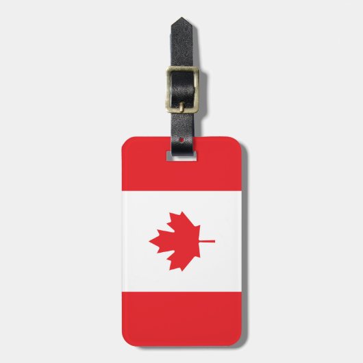 Canadese vlag bagagelabel (Voorkant verticaal)