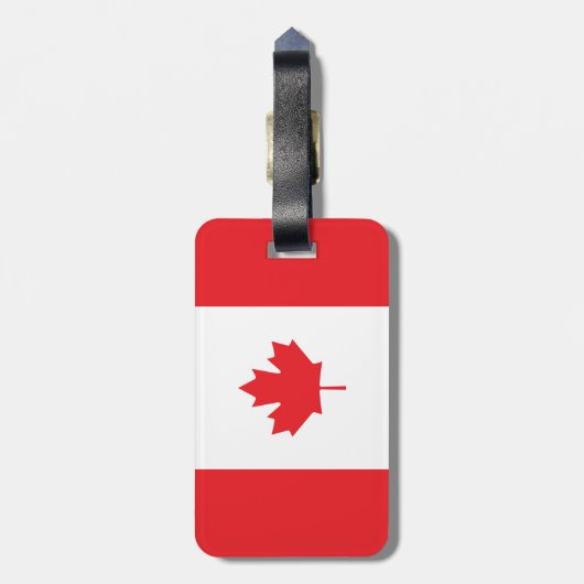 Canadese vlag bagagelabel (Achterkant verticaal)