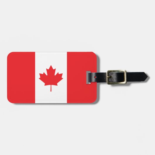 Canadese vlag bagagelabel (Voorkant horizontaal)