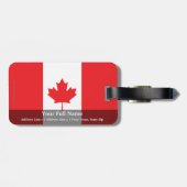 Canadese vlag bagagelabel (Achterkant horizontaal)