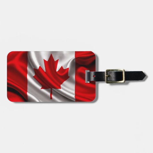 Canadese vlag bagagelabel (Voorkant horizontaal)