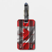 Canadese vlag bagagelabel (Achterkant verticaal)