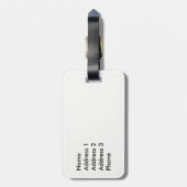 Canadese vlag bagagelabel (Achterkant verticaal)