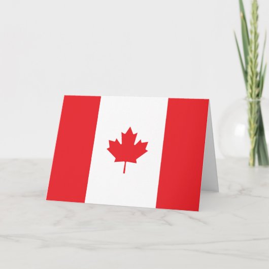 Canadese vlag bedankkaart (Voorkant)