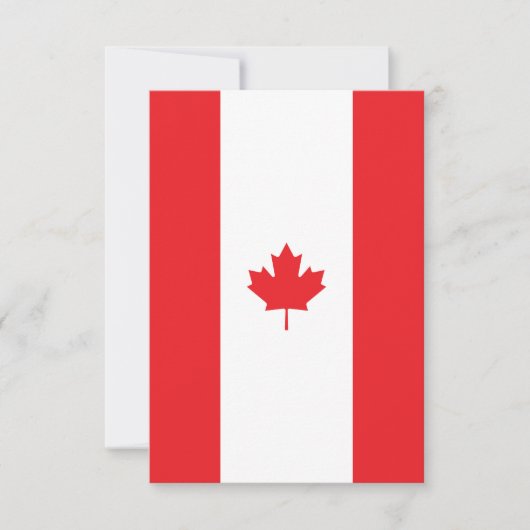Canadese vlag bedankkaart (Voorkant)