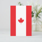 Canadese vlag bedankkaart (Staand voorkant)