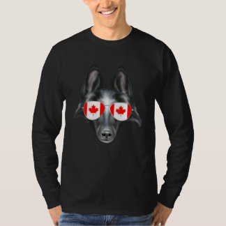 Canadese Vlag Belgische Schaapshond Hond Canada Za T-shirt